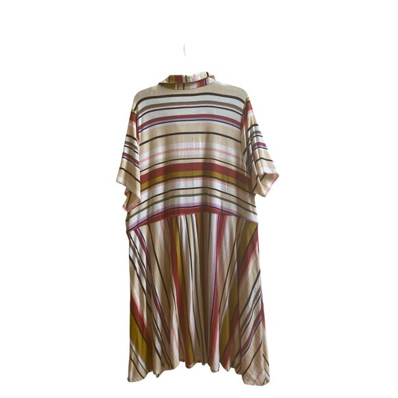 Torrid Womens Striped Super Soft Knit Button-Front Dress With Pockets Size 4 Ray - Picture 5 of 5